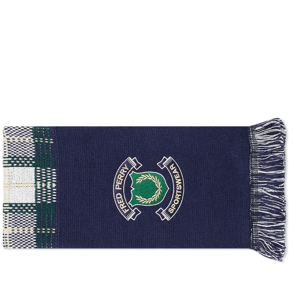 Crest Branded Tartan Scarf