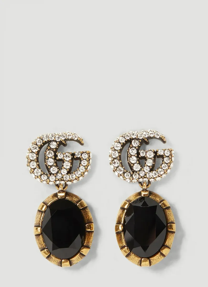 GG Crystal-Embellished Earrings