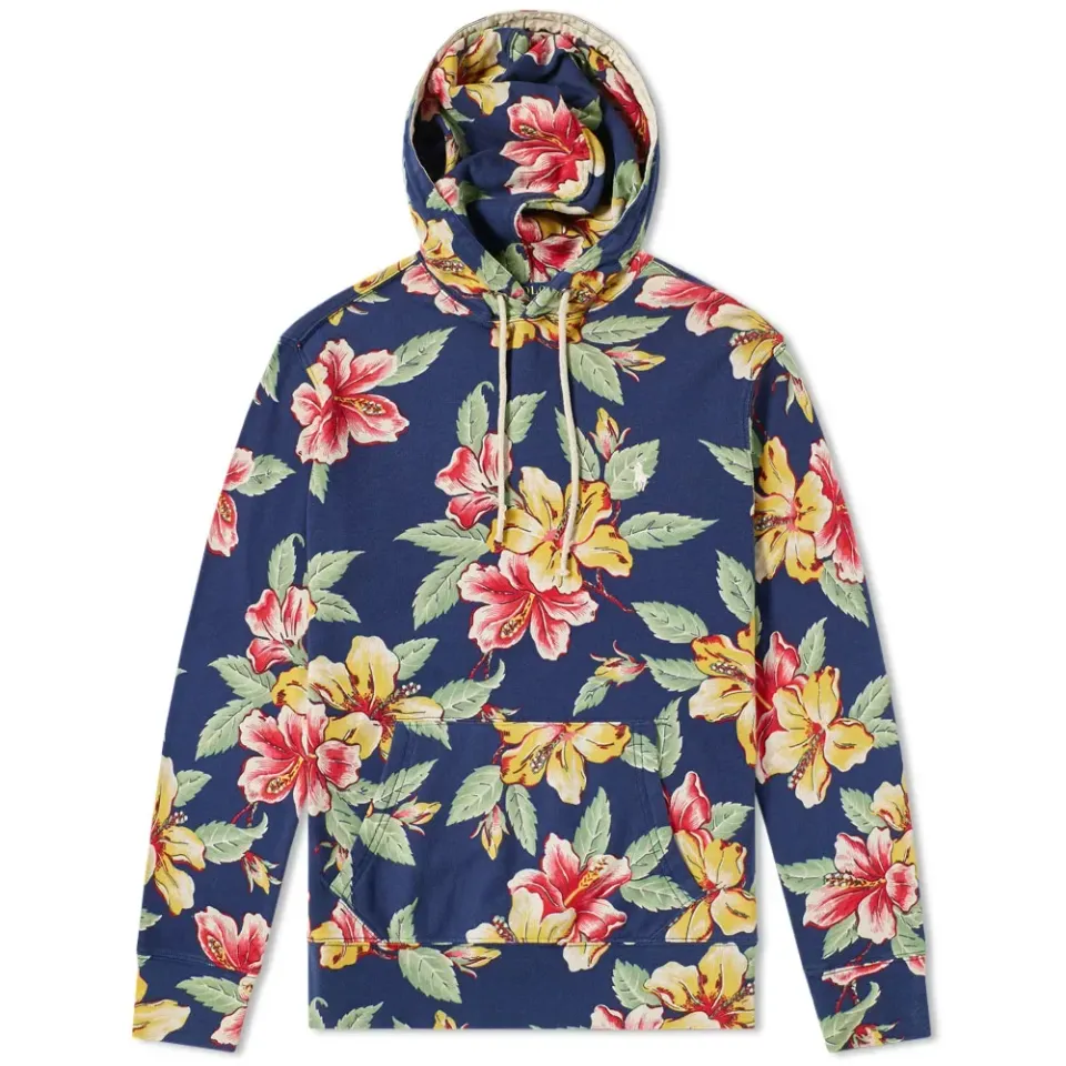 Floral Print Hoody