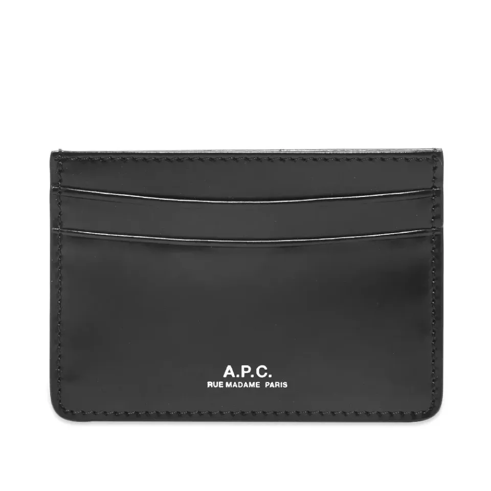 A.P.C. Andre Gloss Leather Card Holder