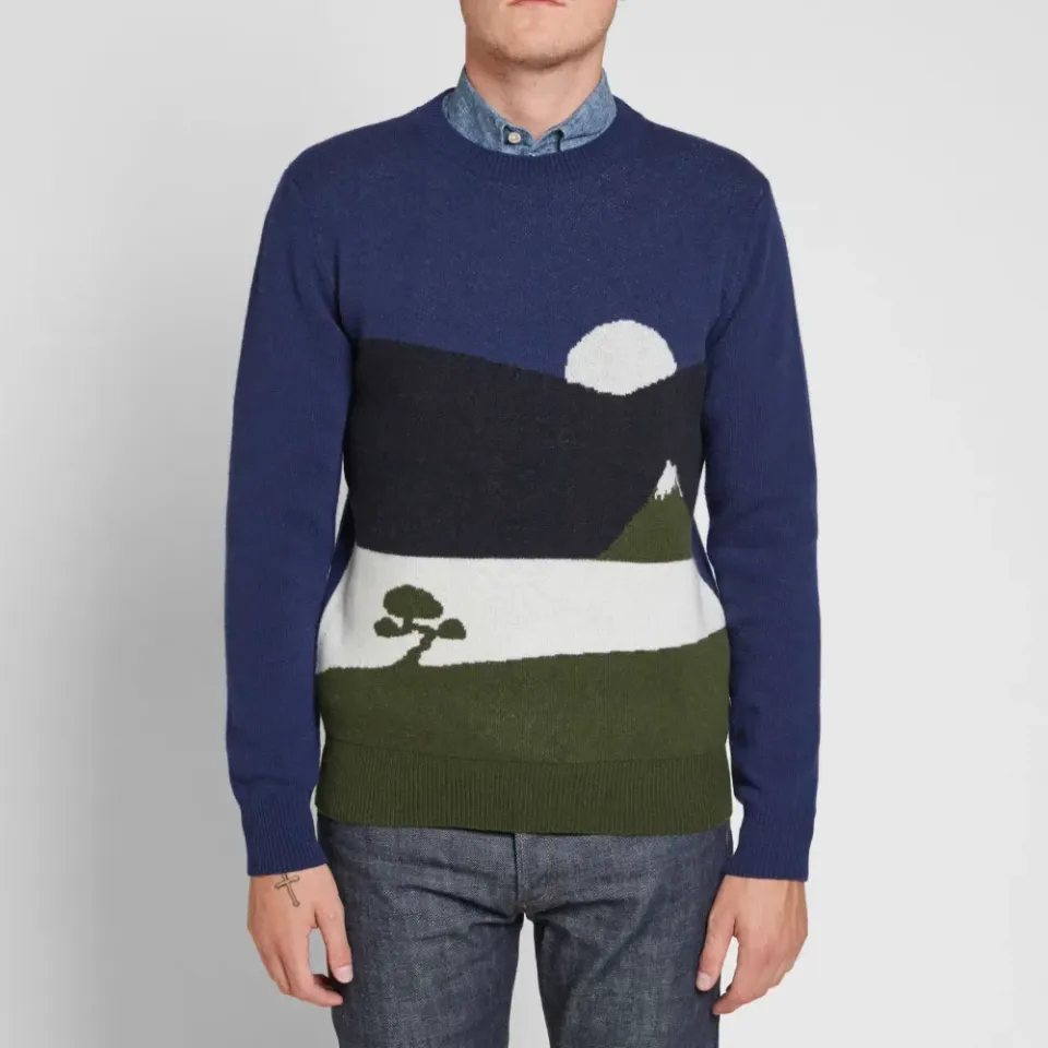 Maison Kitsuné Landscape Crew Knit
