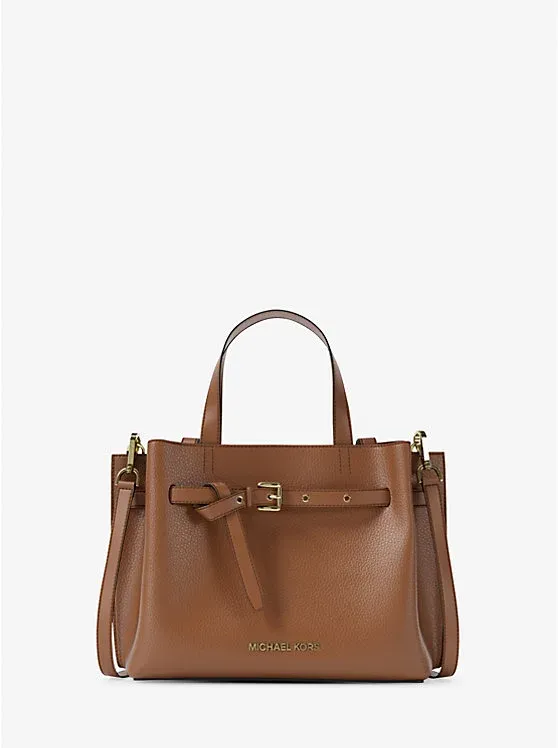 Emilia Small Pebbled Leather Satchel