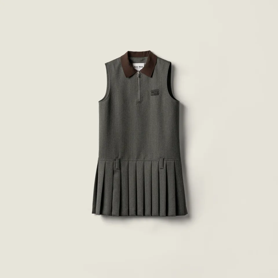 Pleated Cover fabric dress