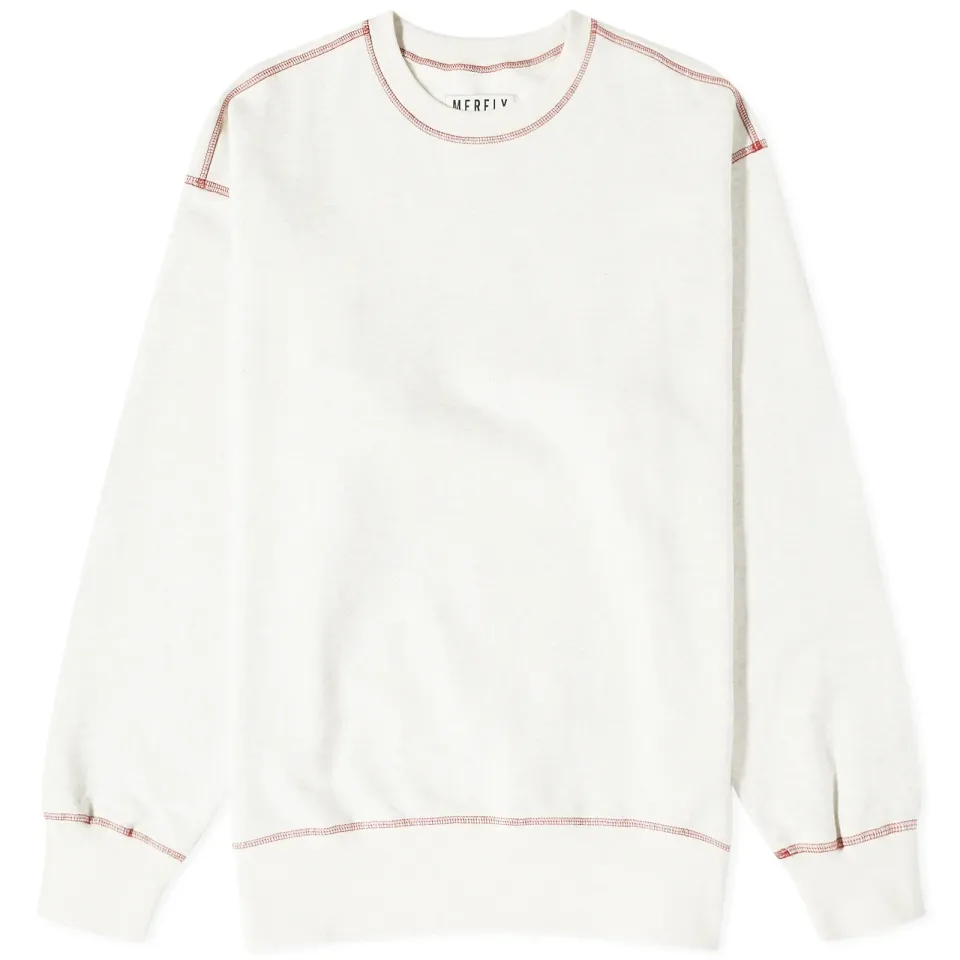 Contrast Stitch Crew Sweat