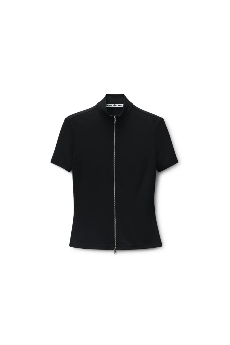 Rashguard Mock Neck Top