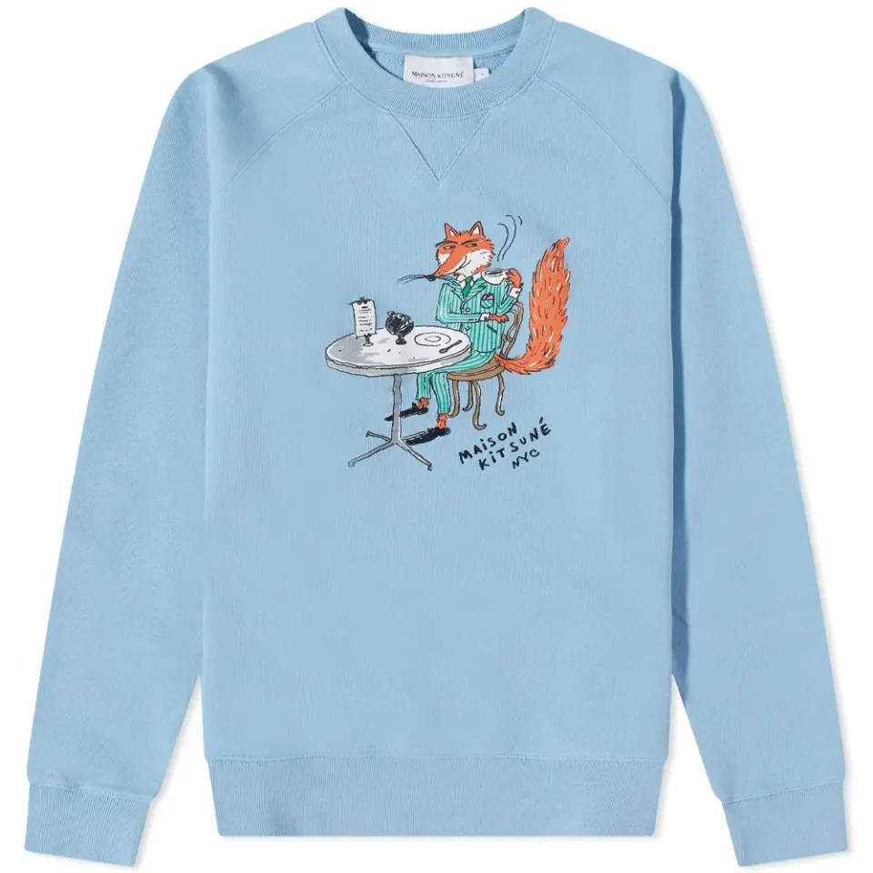by Olympia Le-Tan Coffee Fox Crew Sweat