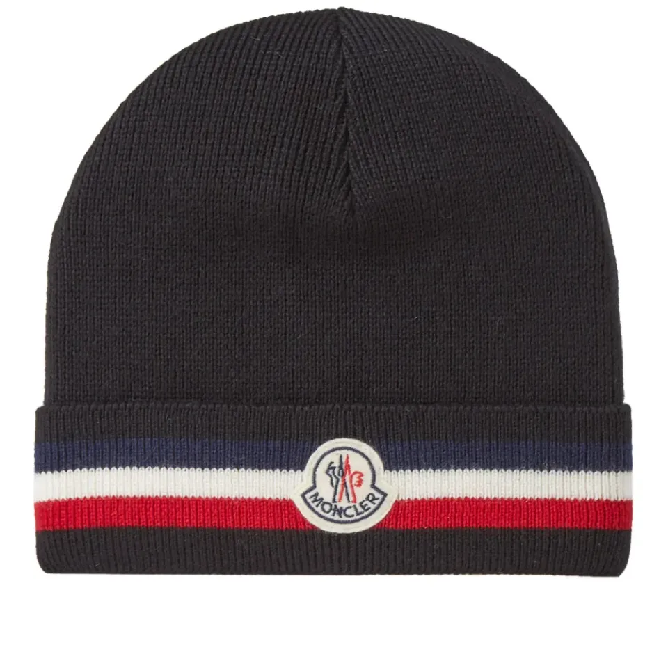 Tricolour Stripe Beanie