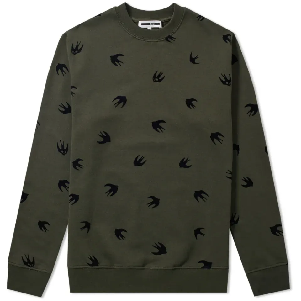 McQ by Alexander McQueen Flocked Swallow Sweat