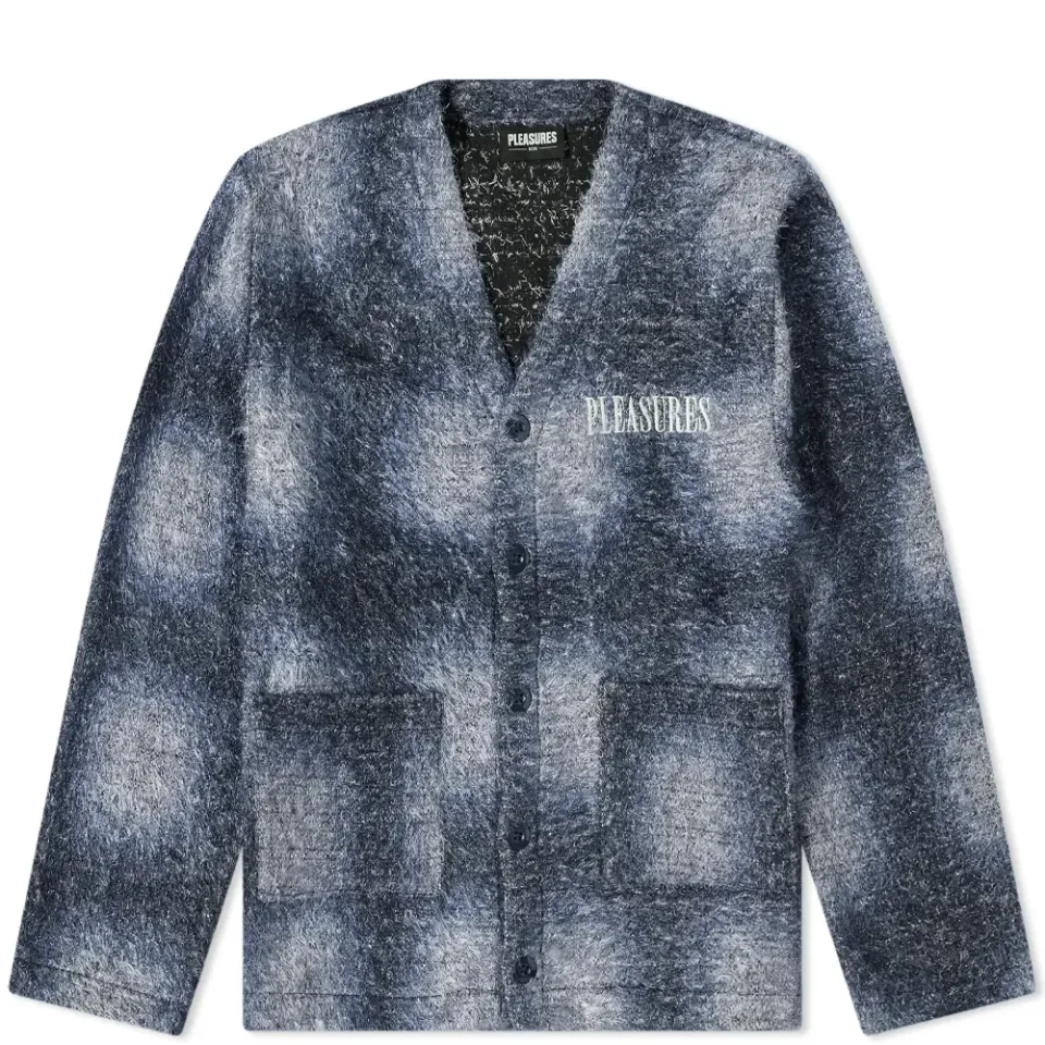 Spray Check Mohair Cardigan