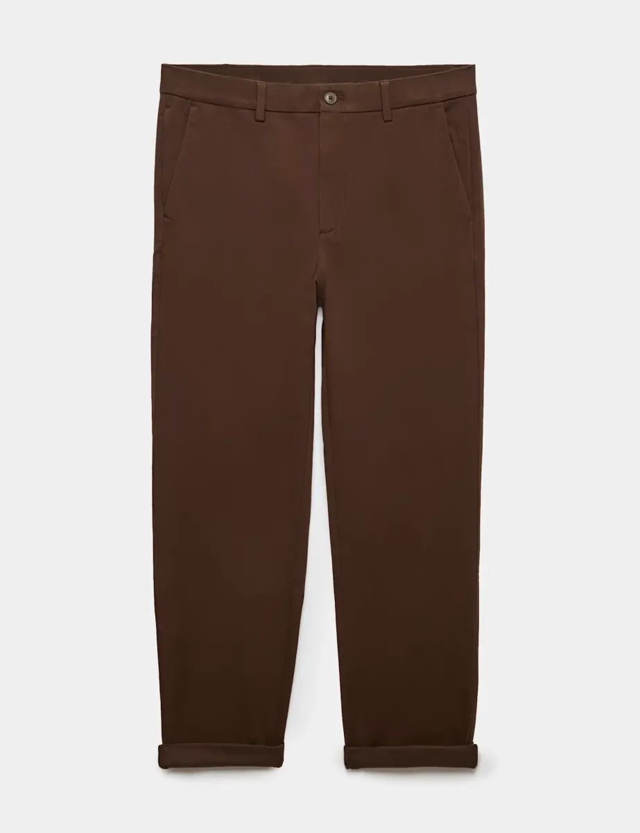 The Ultimate Regular Fit Chinos Rich Brown