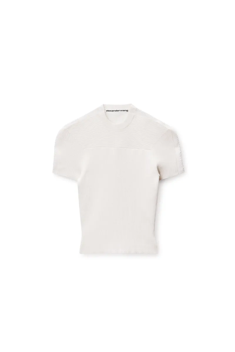 Debossed Logo Fitted Tee