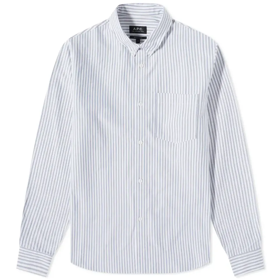 A.P.C Felix Button Down Stripe Shirt