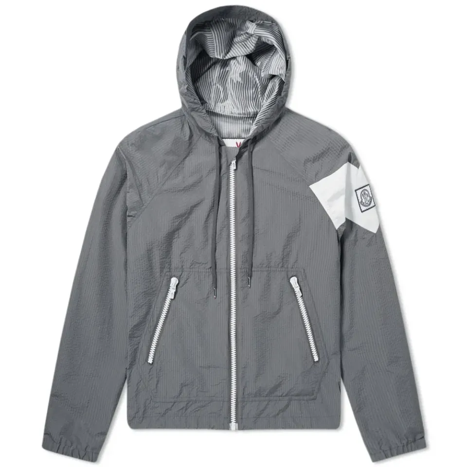 Seersucker Hooded Jacket