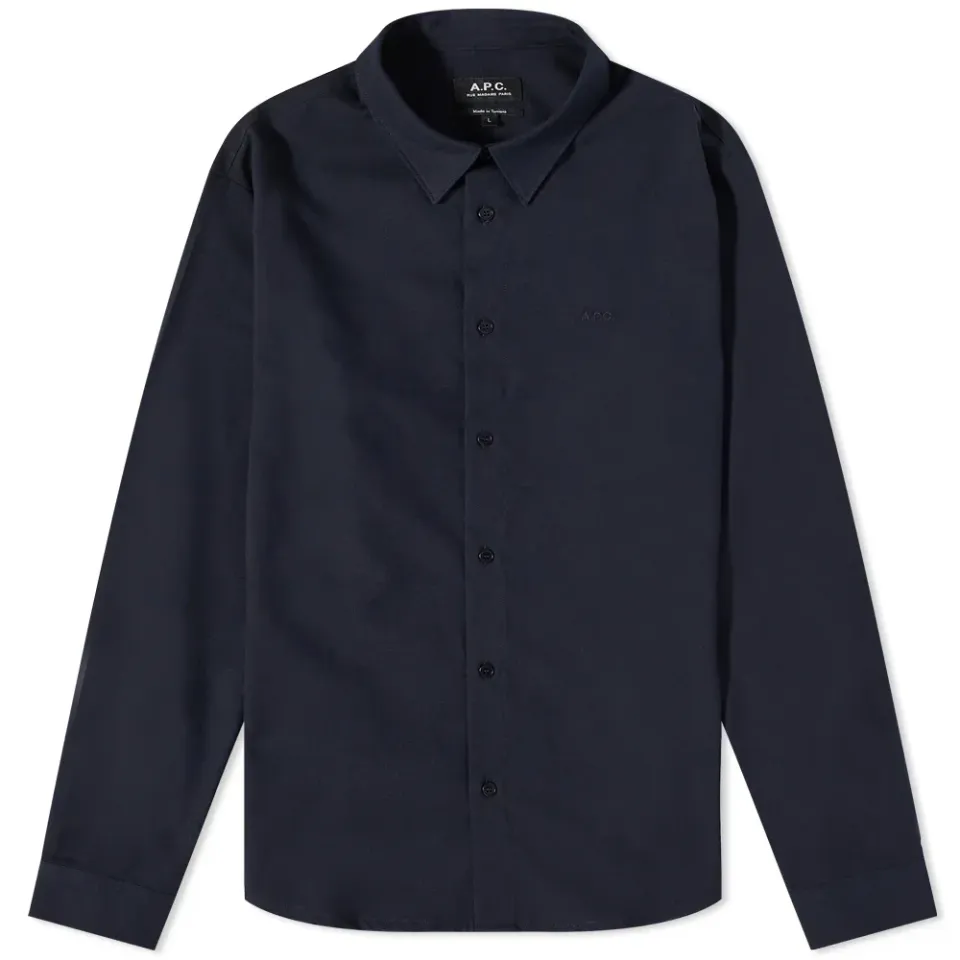 A.P.C. Vincent Logo Flannel Shirt