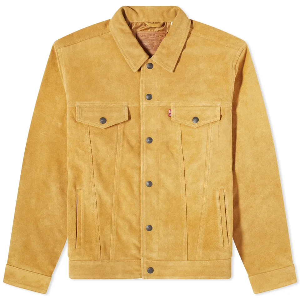 Highland Suede Trucker Jacket