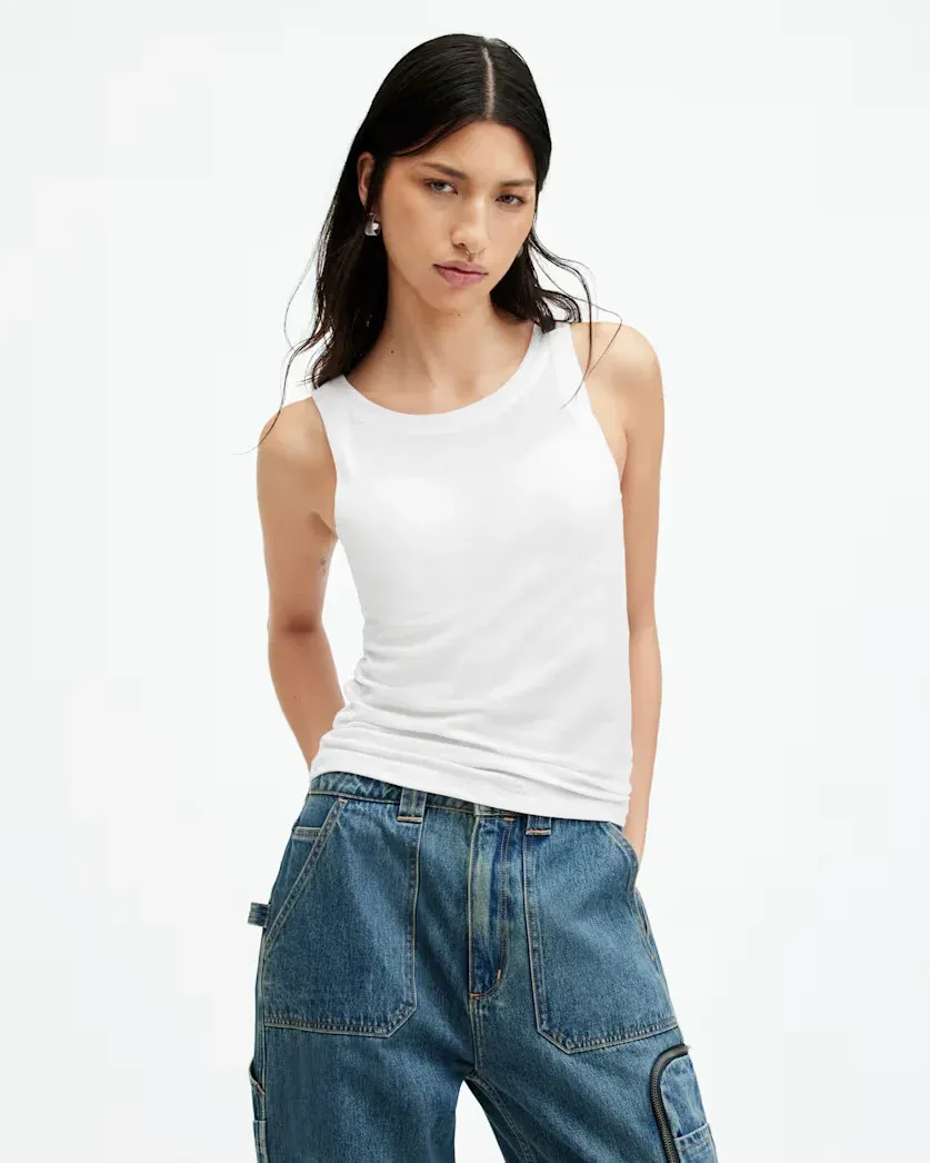 Rina Crew Neck Sleeveless Tank Top