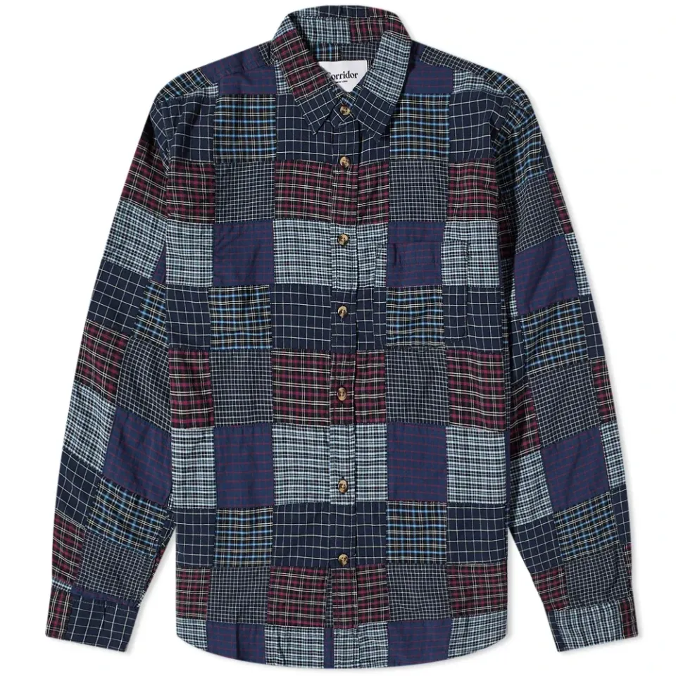 Patchwork Plaid Shirt