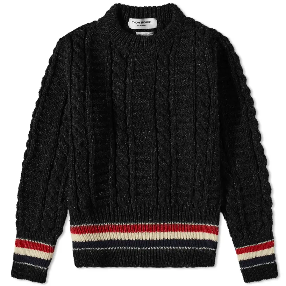 Mohair Mix Donegal Crew Knit