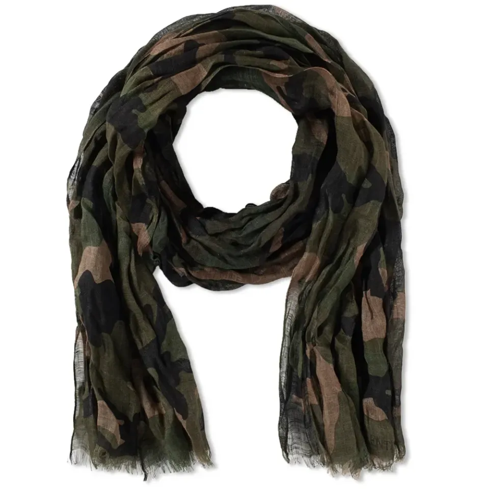Linen Camo Scarf