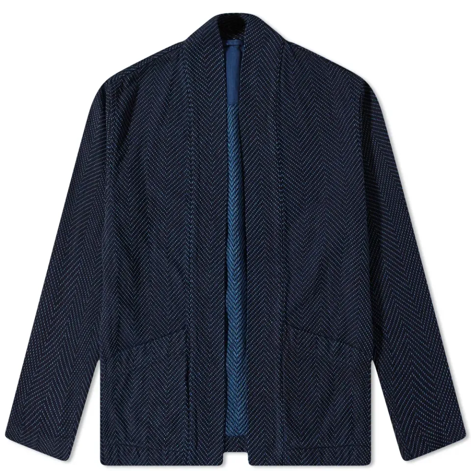 Sashiko Reversible Haori Jacket