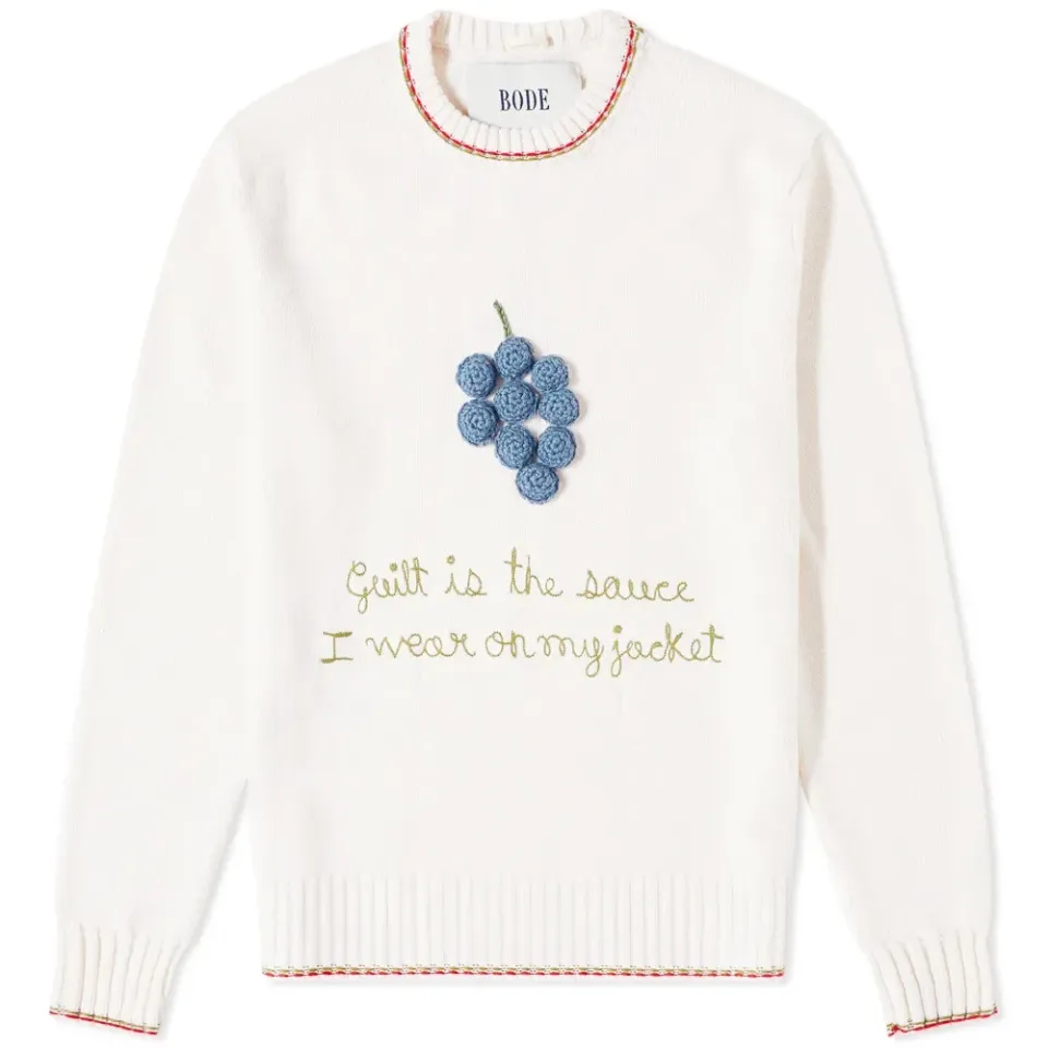 Crochet Grape Crew Knit