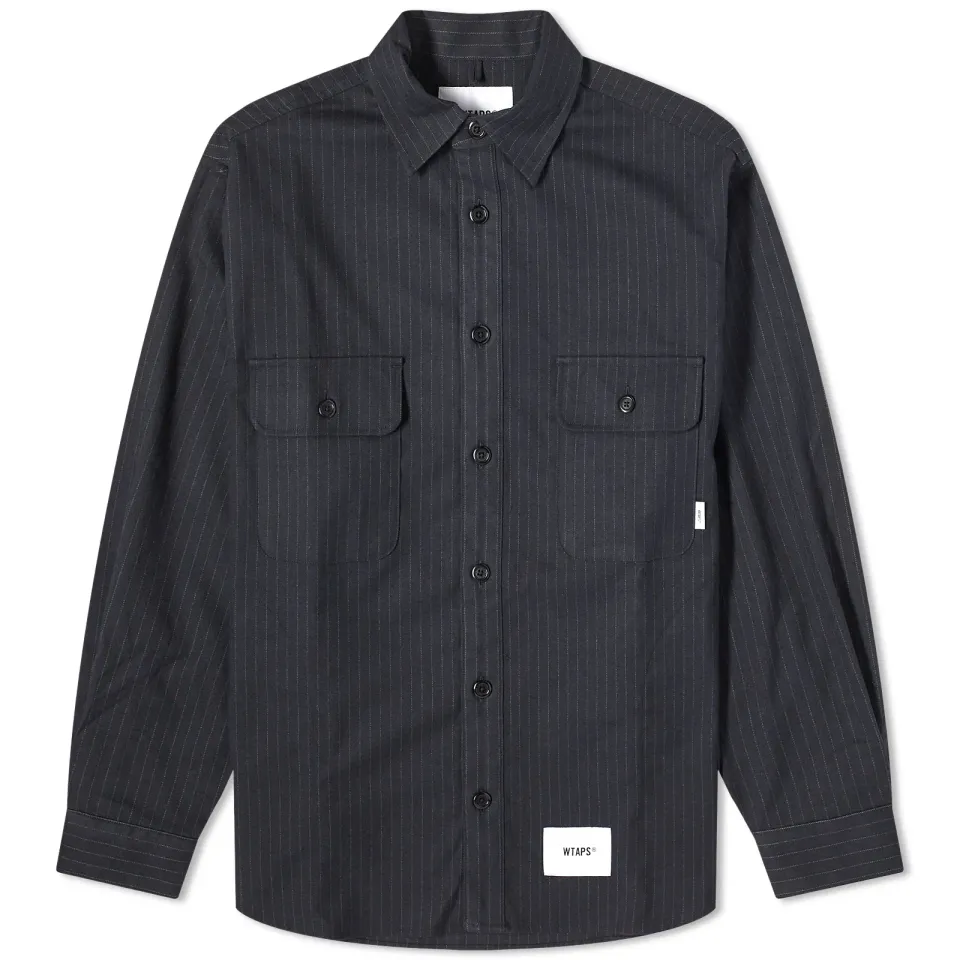 04 Pinstripe Shirt Jacket
