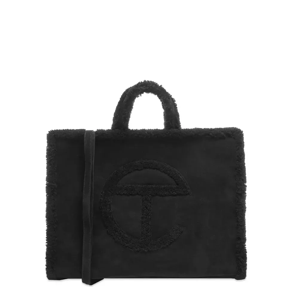 x Telfar Small Shearling Trim Shopper Bag