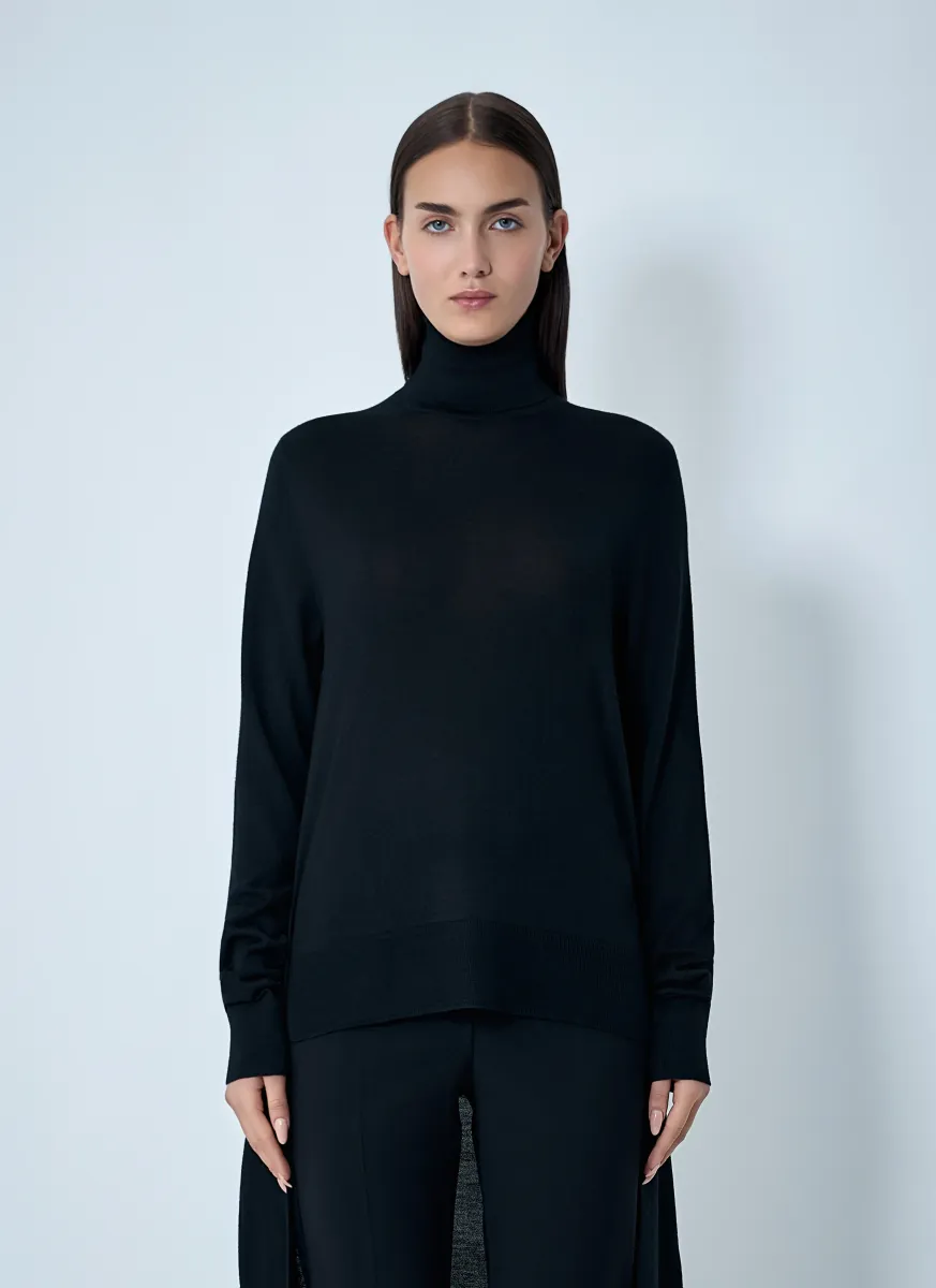 Double-sleeve turtleneck