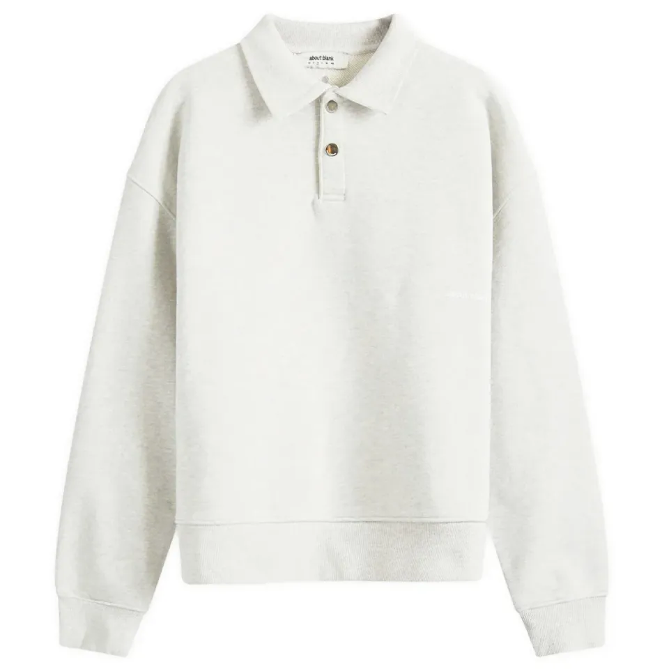 Button Up Polo Sweat