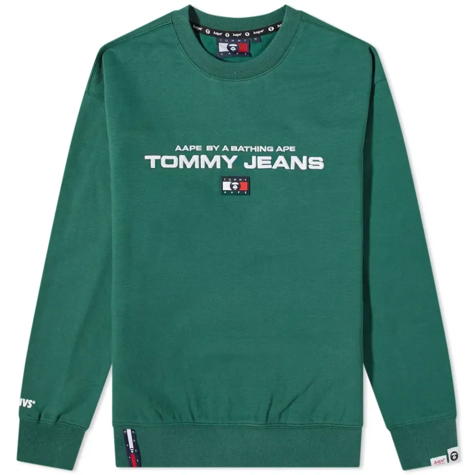 AAPE x Tommy Crew Sweat