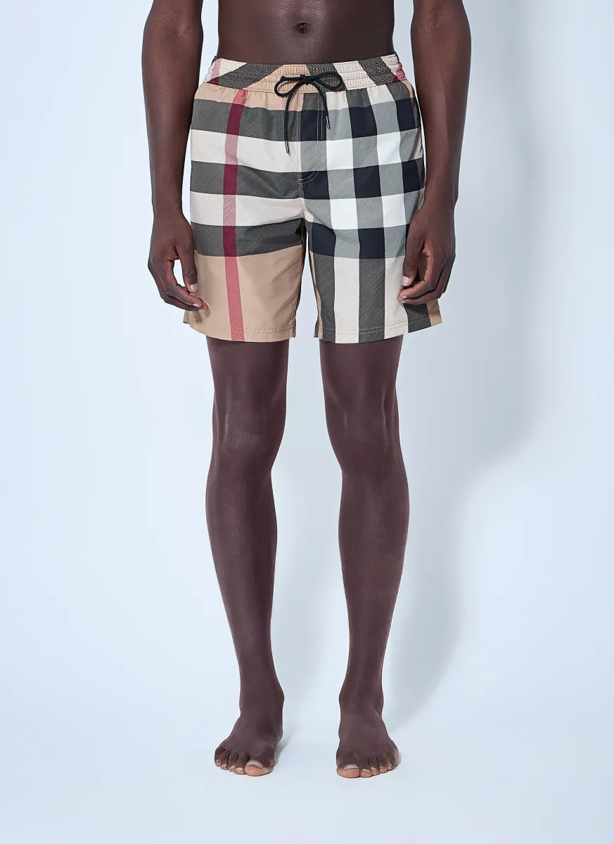 Check Swim Shorts