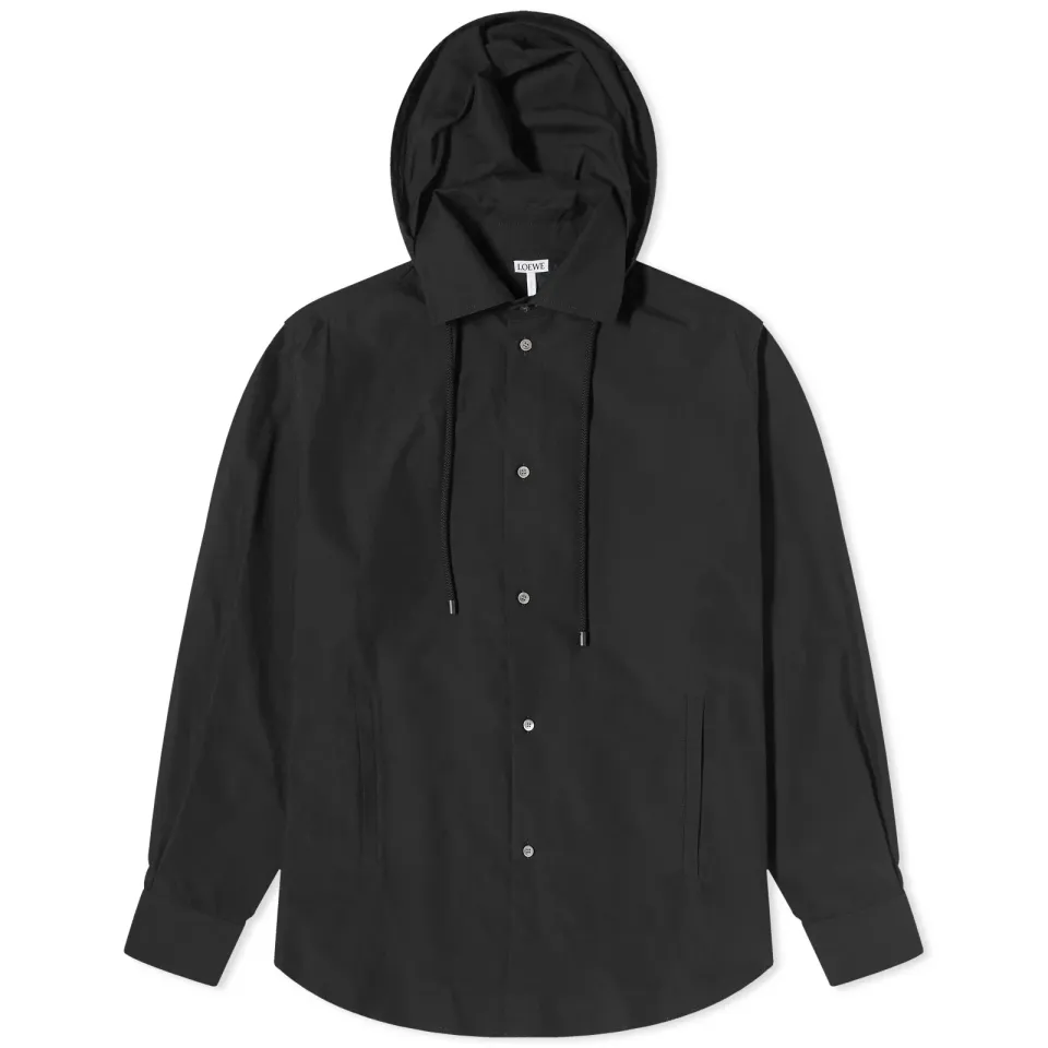 Anagram Jacquard Hooded Overshirt