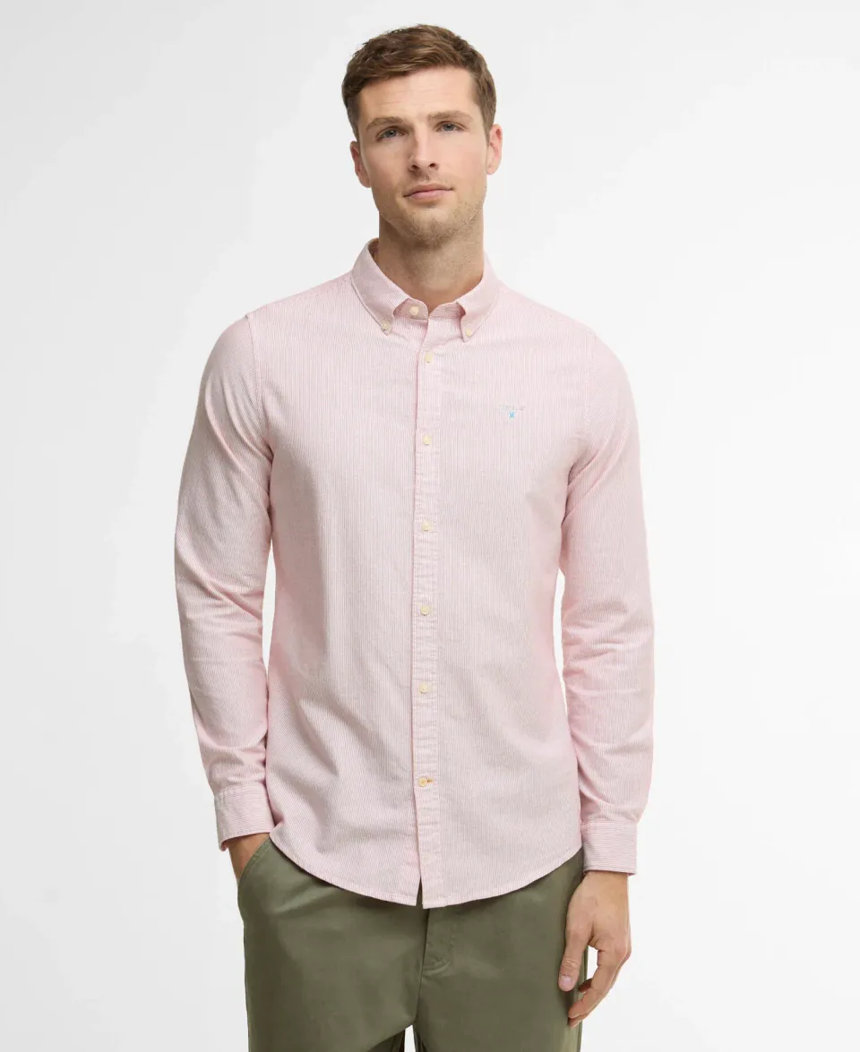 Striped Oxford Tailored Long-Sleeved Shirt