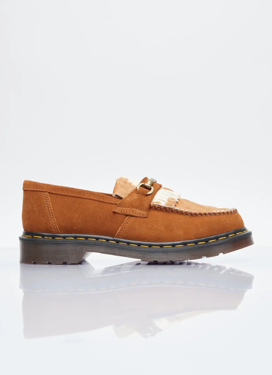 Adrian Snaffle Hairy Suede Loafers
