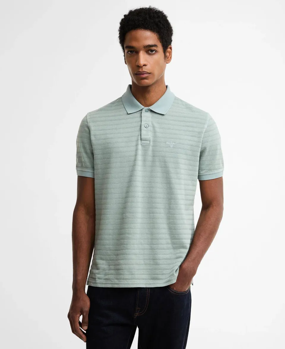 Tenbury Striped Tailored Polo Shirt