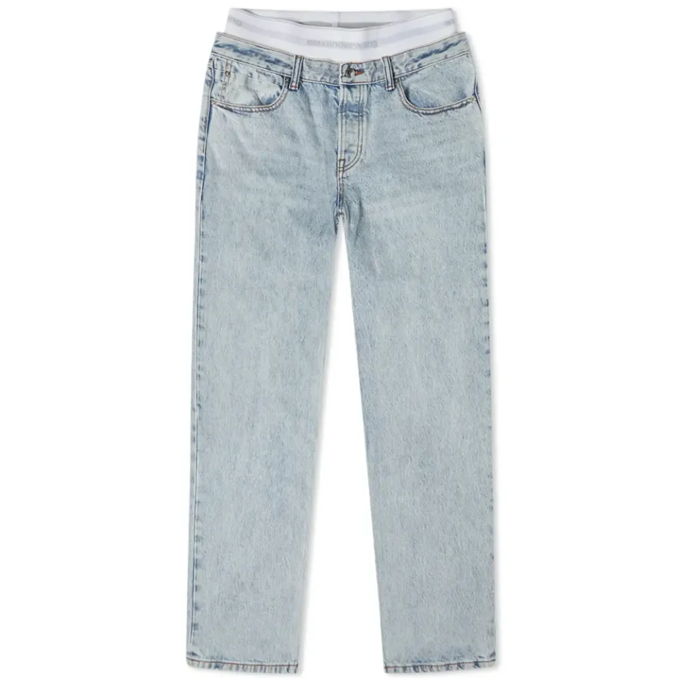 High Rise Logo Jean