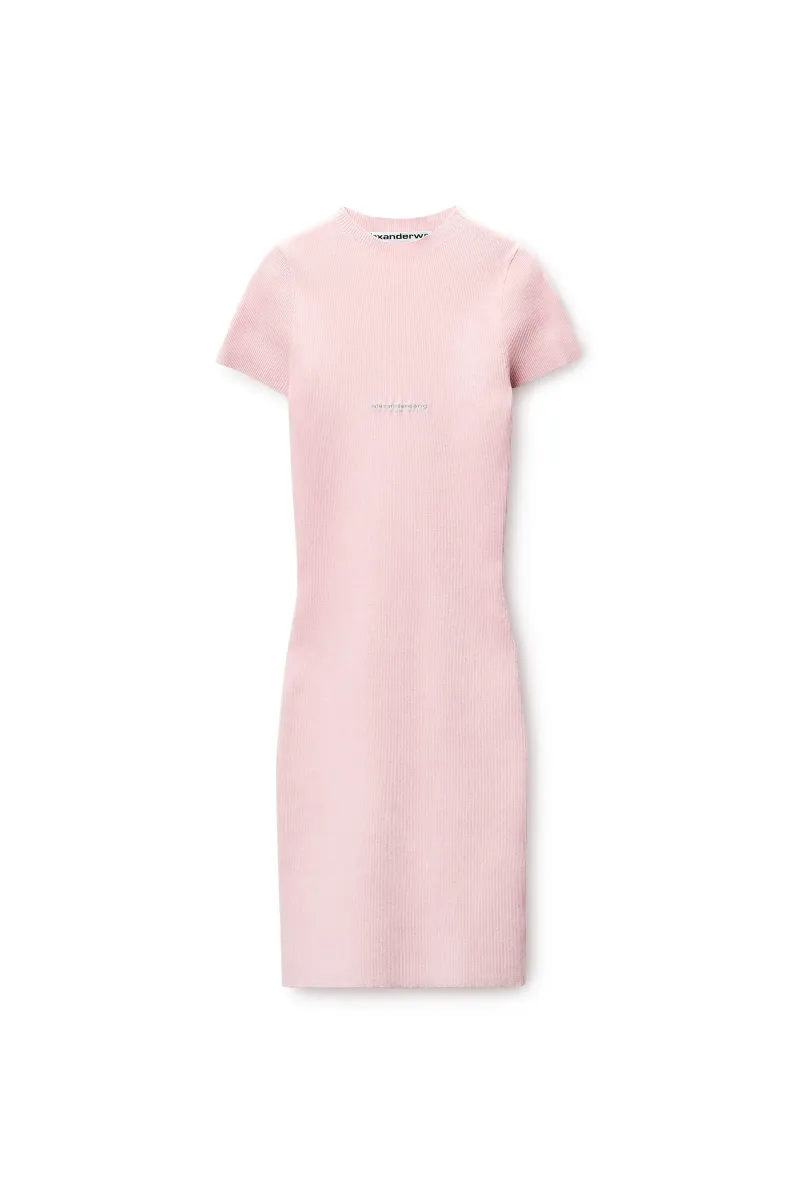 Knit Logo Mini Dress