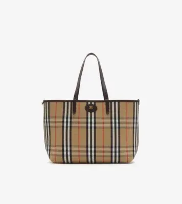 Medium Reversible Bloomsbury Tote​ in Peat brown/sand beige