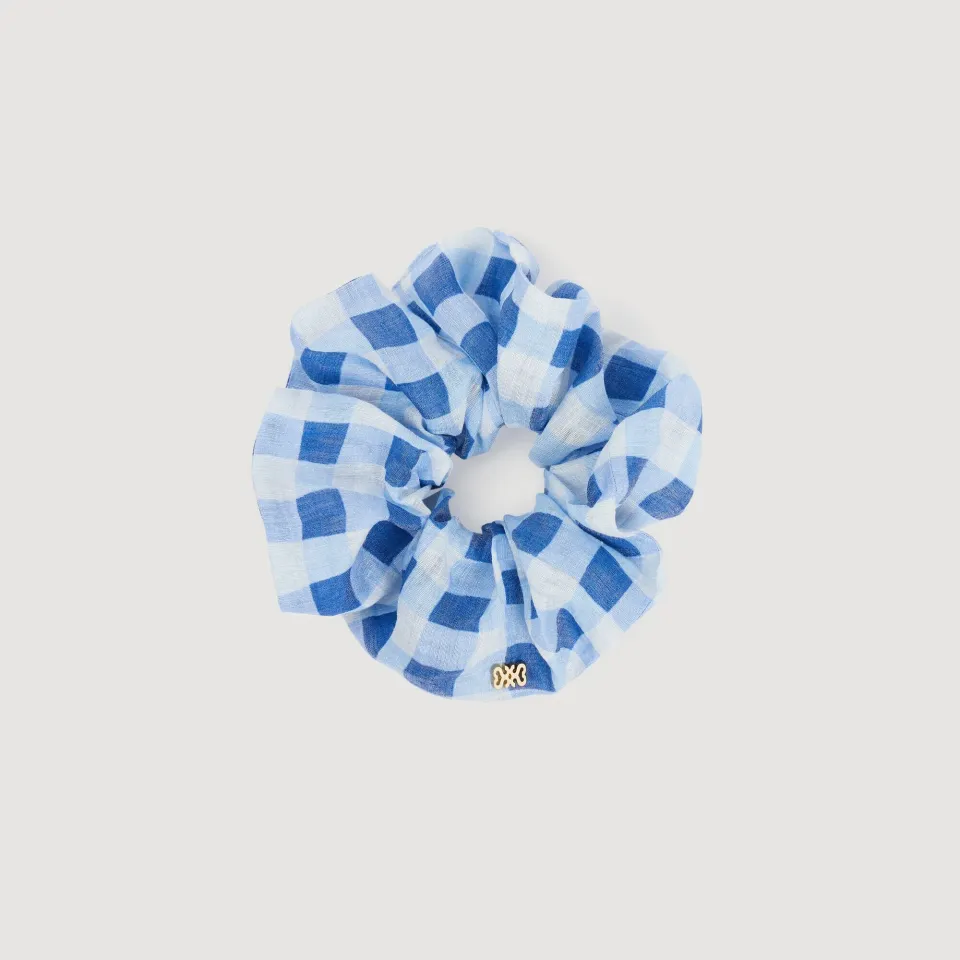 Gingham scrunchie