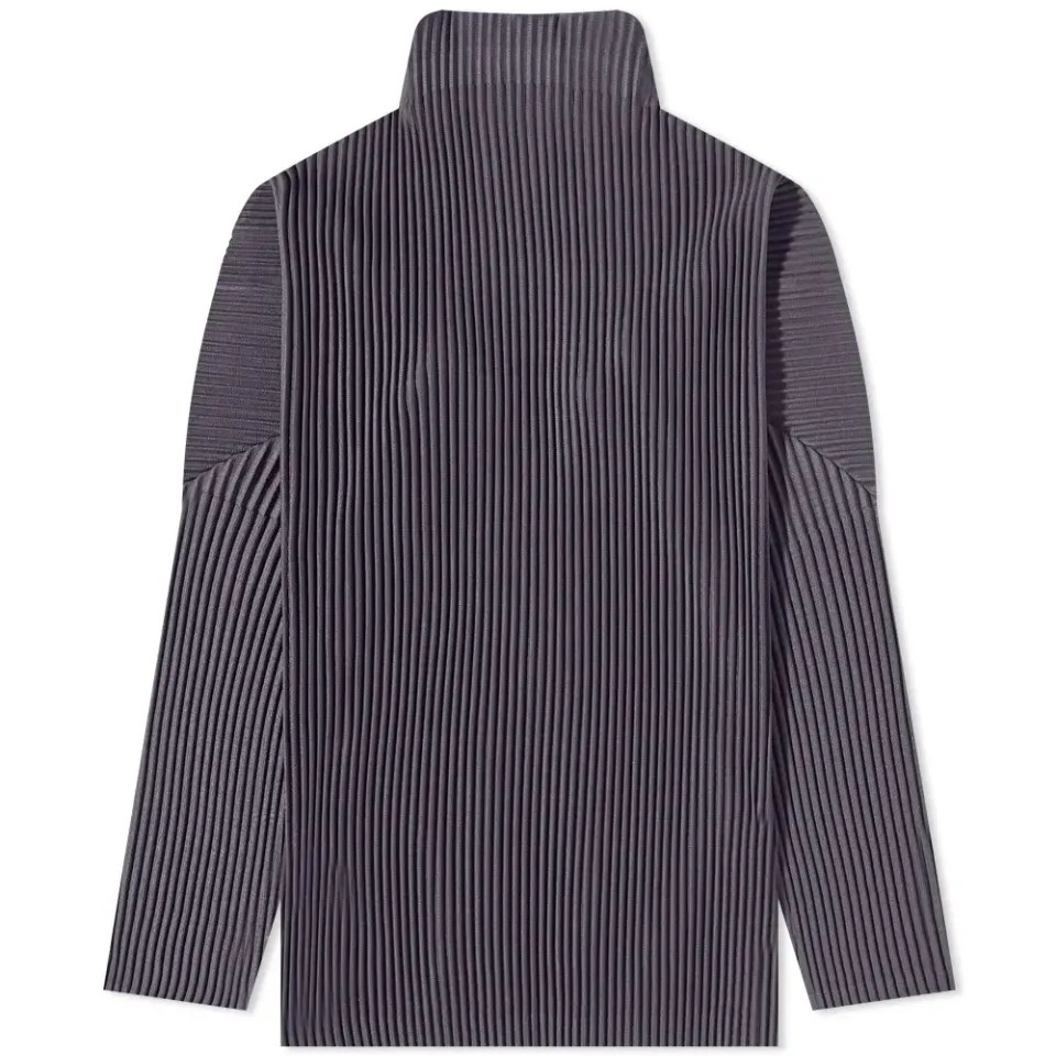 Pleated Roll Neck