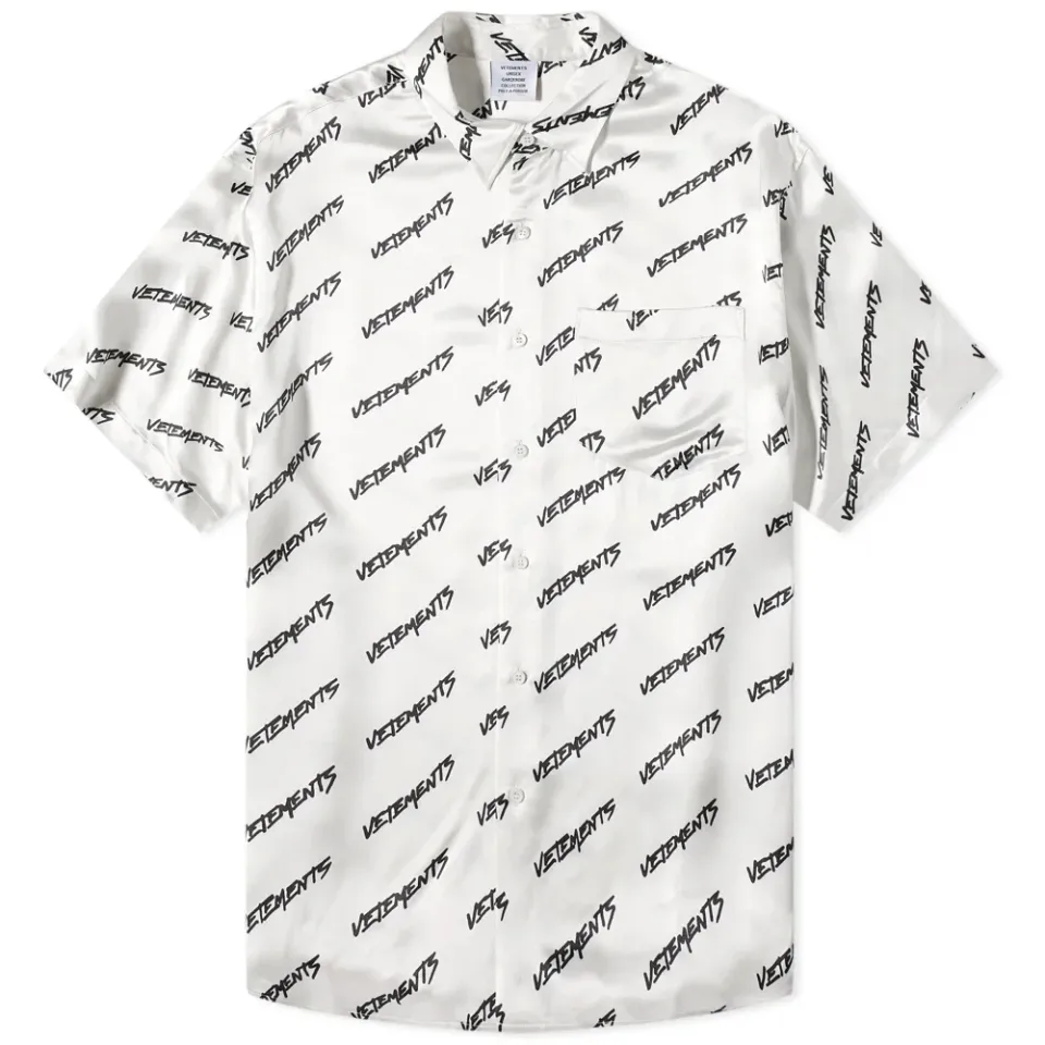 Short Sleeve All Over Logo Shirt