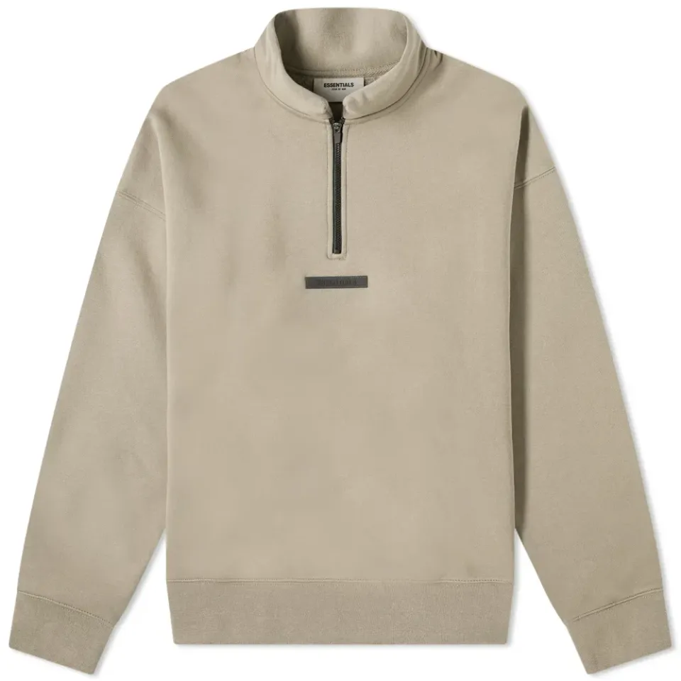 Mock Neck Half Zip Sweat
