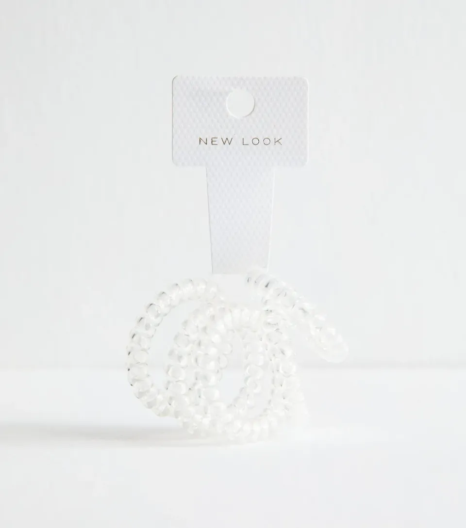 Crystal Pack of 5 Spiral Hair Bands