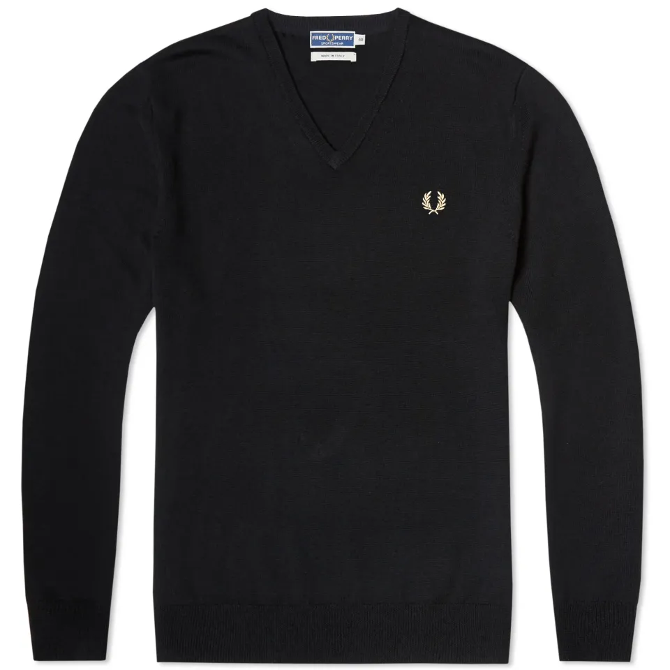 Fred Perry Reissues Classic V Neck Sweater