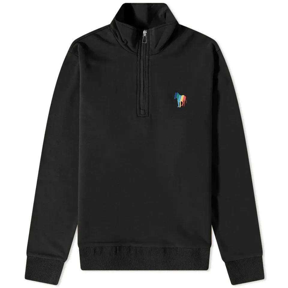 New Zebra Half Zip Sweat