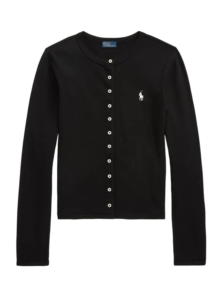 Mesh Cardigan Black