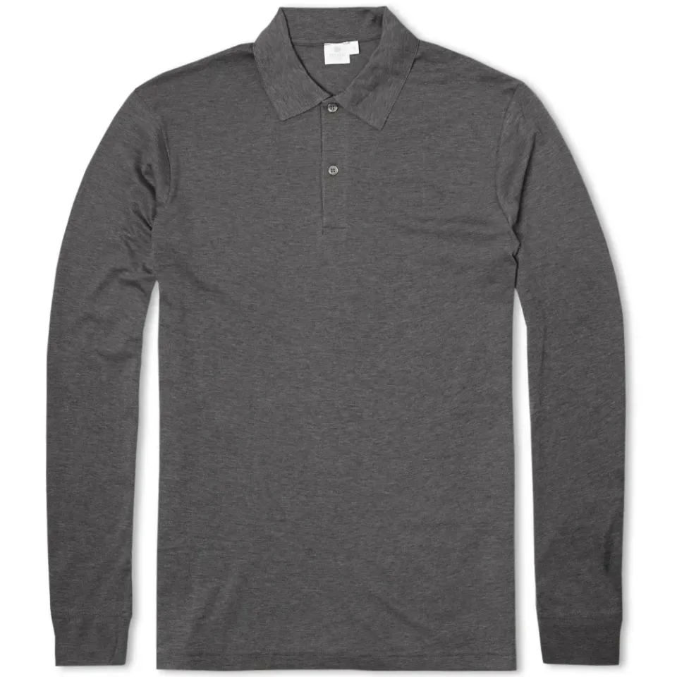 Long Sleeve Jersey Polo Shirt
