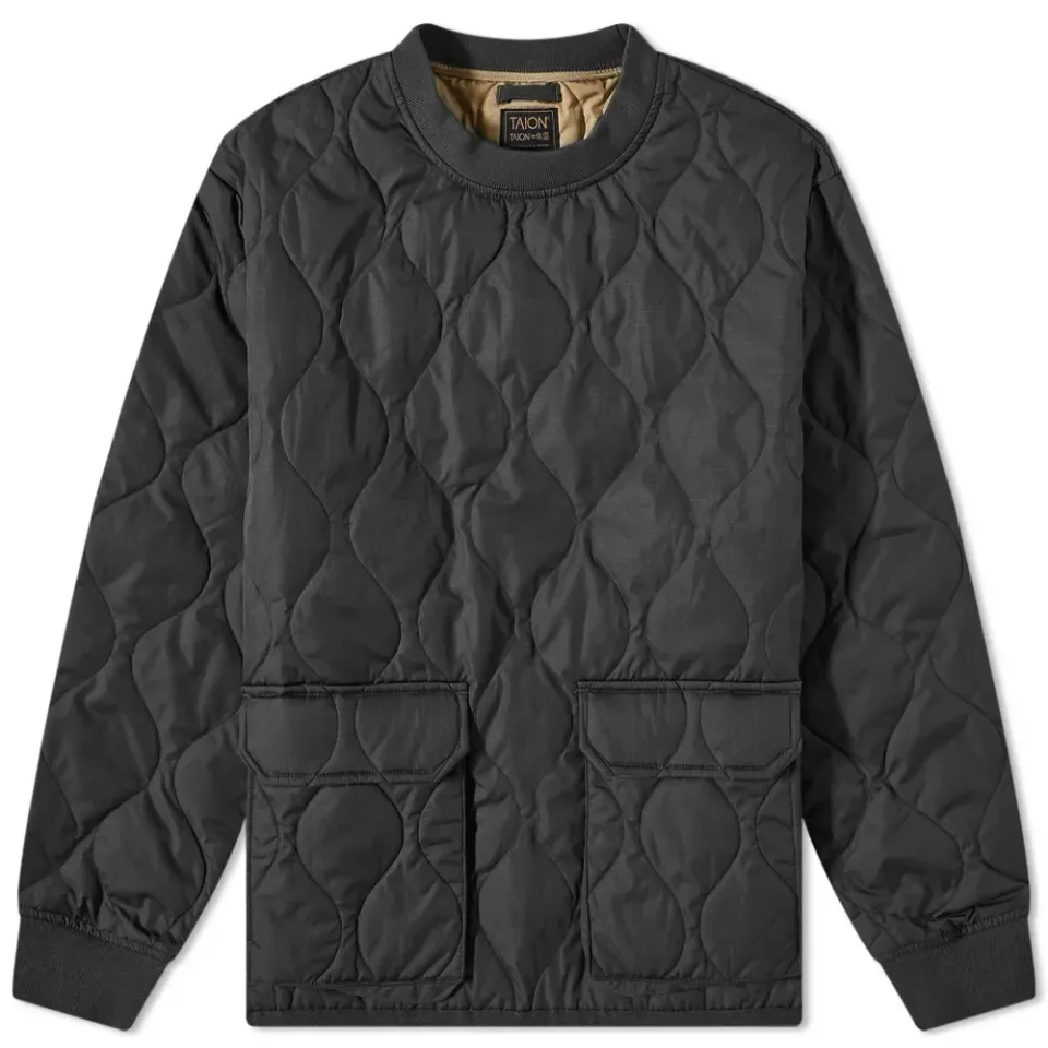 Military Down Crew Pullover