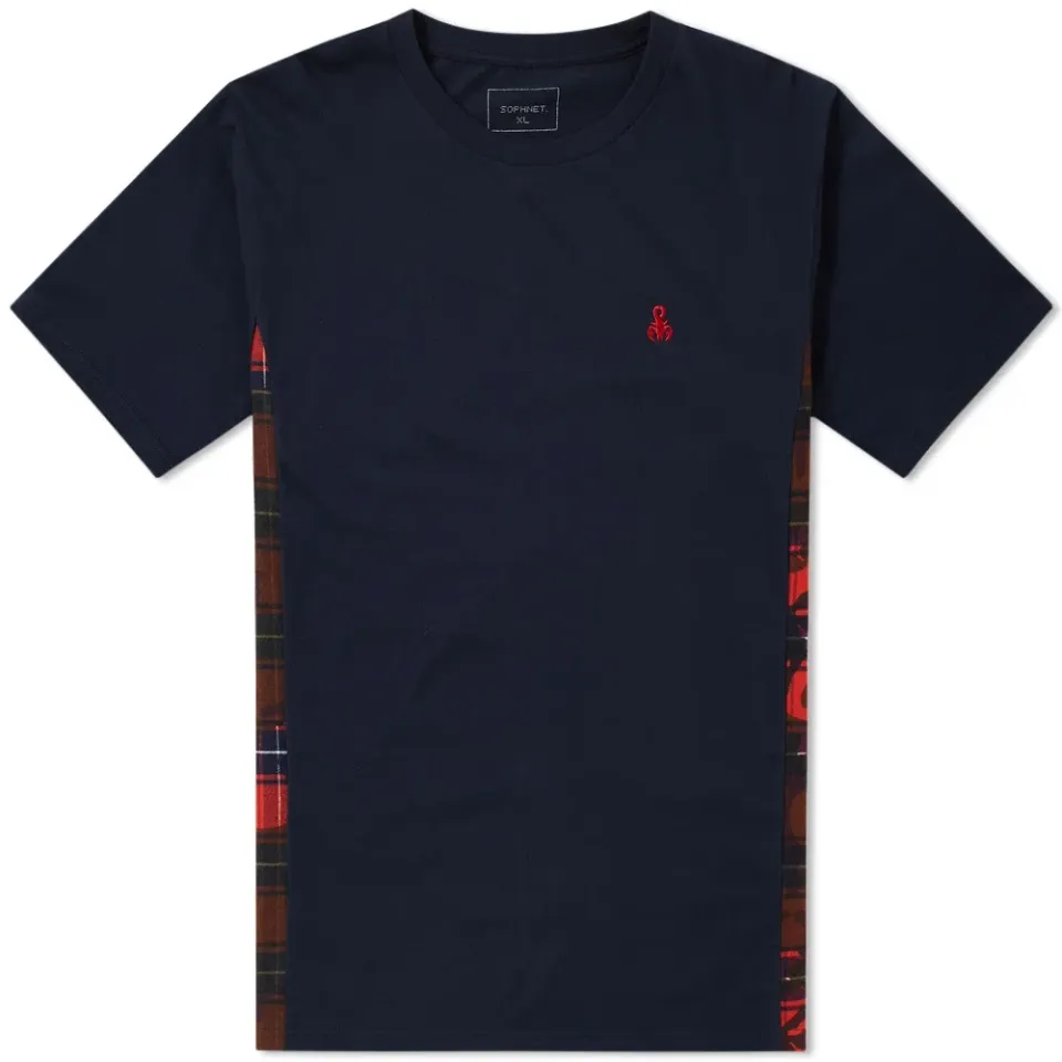 SOPHNET. Camouflage Side Panel Tee