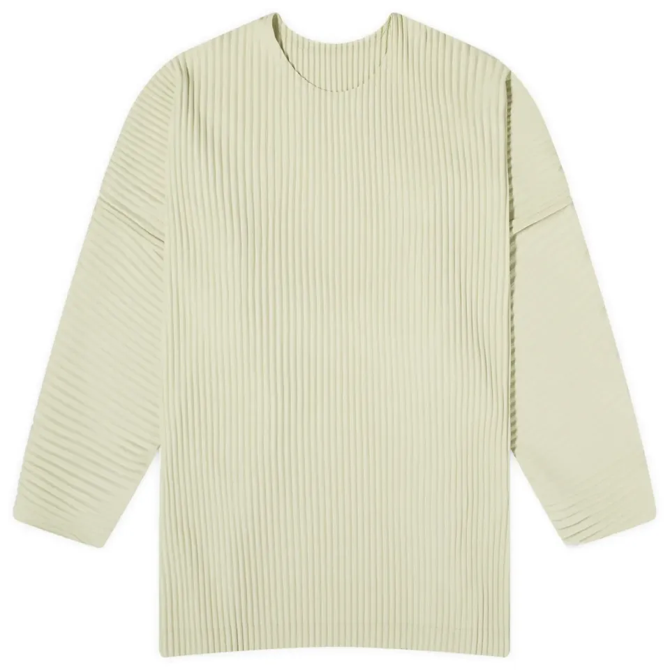 Pleated Long Sleeve T-Shirt
